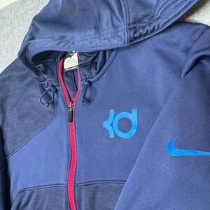Nike Therma-Fit Kevin Durant KD Women's Medium Blue Full Zip Hoodie Jacket